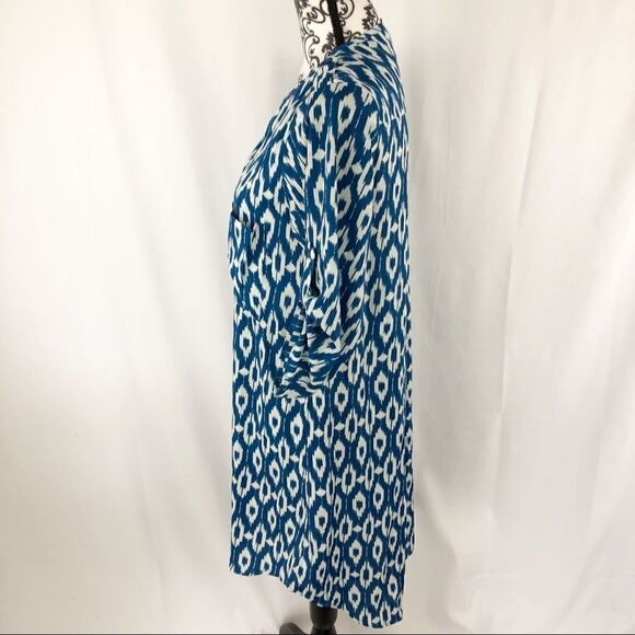 Anthropologie Maeve Frequencies Ikat Midi Dress - Picture 7 of 8